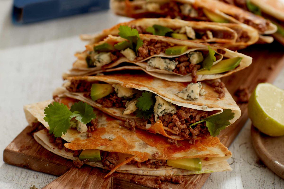 Stilton quesadilla